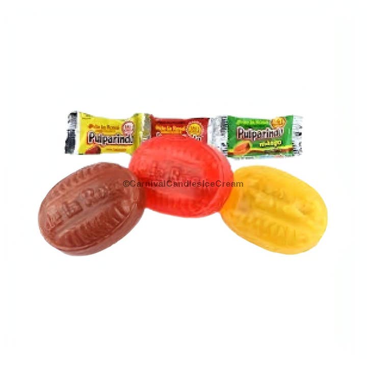 Carnival Candies & Ice Cream Inc. - Wholesale Hard Candy - De La Rosa Pulparindo Mix Mexican Hard Candy (100 Count)