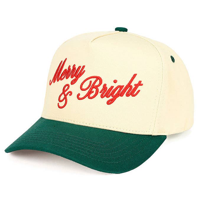 C.C Merry & Bright Letter Zweifarbige Trucker-Kappe für den Großhandel von Madeline Love