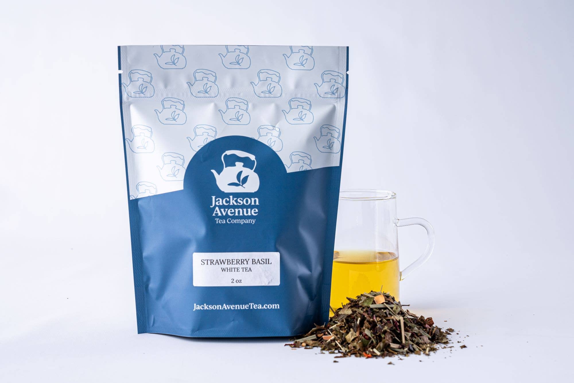 Jackson Avenue Tea Co - Wholesale Loose Tea - Strawberry Basil White Loose Leaf Tea1