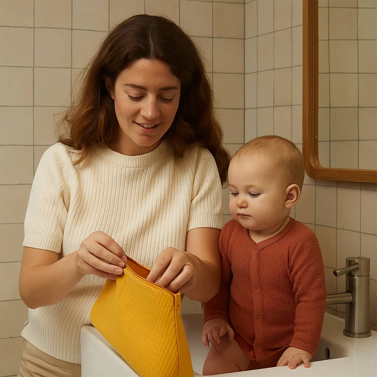 PAPATE - Vendita all'ingrosso Beauty case - Unisex - Beauty case in cotone biologico - Miele3