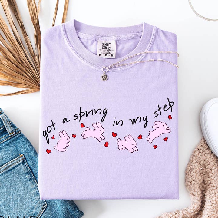 Konijn Grafisch T-shirt, Lente Pasen Tee voor wholesale door Teedico