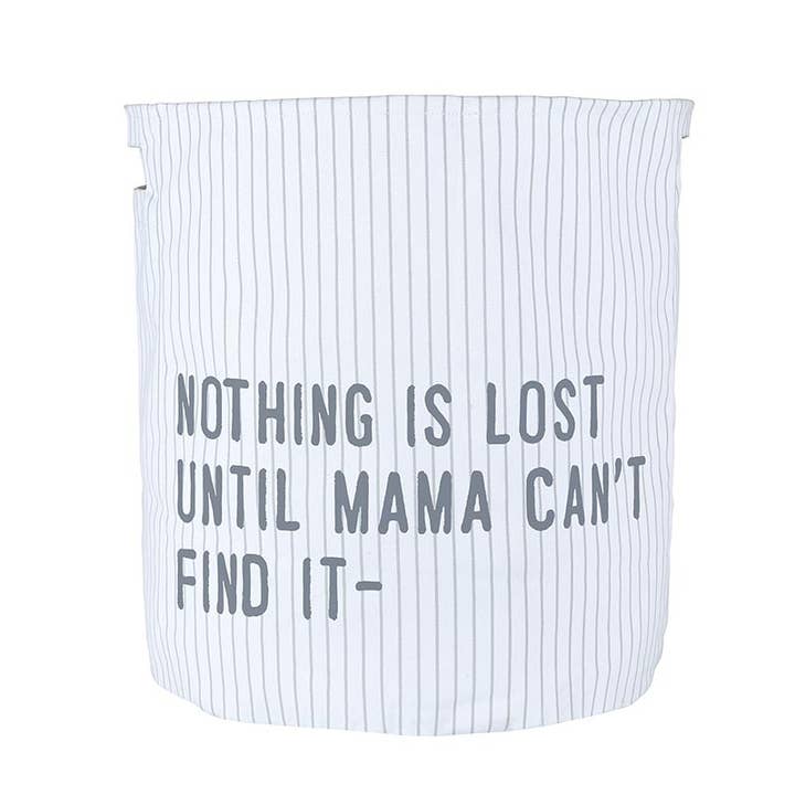 Face to Face Canvas Hamper - Nothing Is Lost for wholesale by Stephan Baby by Creative Brands