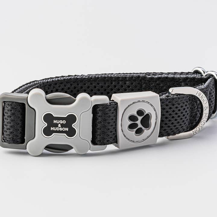 Mesh Dog Collar - Black for wholesale by Hugo & Hudson