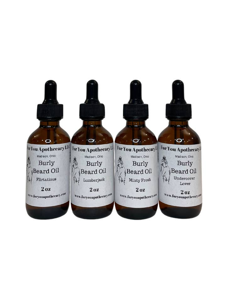 Burly Beard Oil for wholesale by For You Apothecary LLC