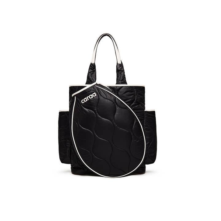 Caraa - Wholesale Sports Bag - Unisex - Tennis Quilted Backpack Tote in Black