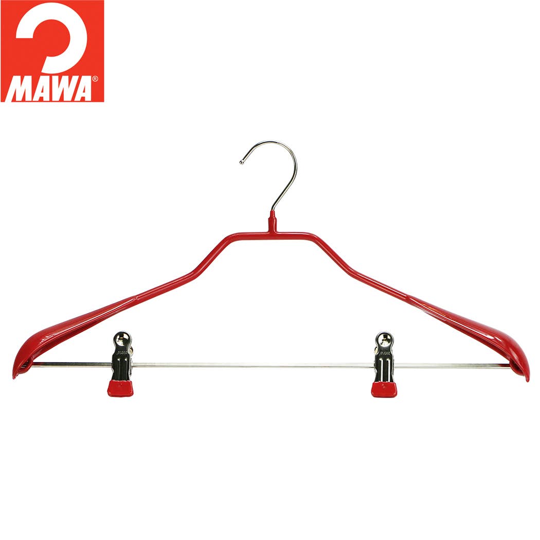 Reston Lloyd - Wholesale Clothes Hangers - MAWA, BodyForm Suit Hanger with Clips (6 Colors)6