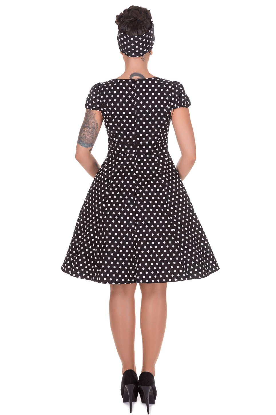 Dolly & Dotty - Wholesale Dress - Women's - Claudia Flirty Fifties Style Dress in Black9