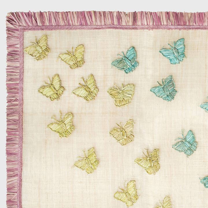 Joanna Buchanan - Wholesale Table Runner - Straw ombre butterfly table runner2