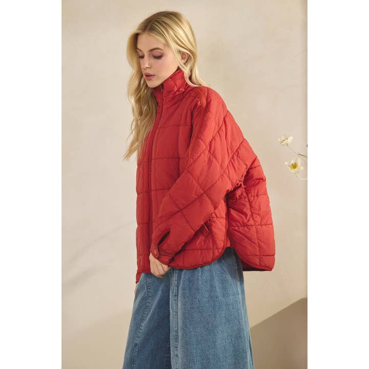 Veveret – wholesale Jacket – Women's – Zip Up Packable Puffer Jacket5