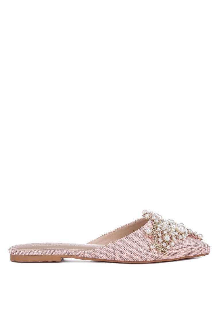 Rag Company - Wholesale Mules - Women's - ASTRE Embellished Delicate Pearl Mules11