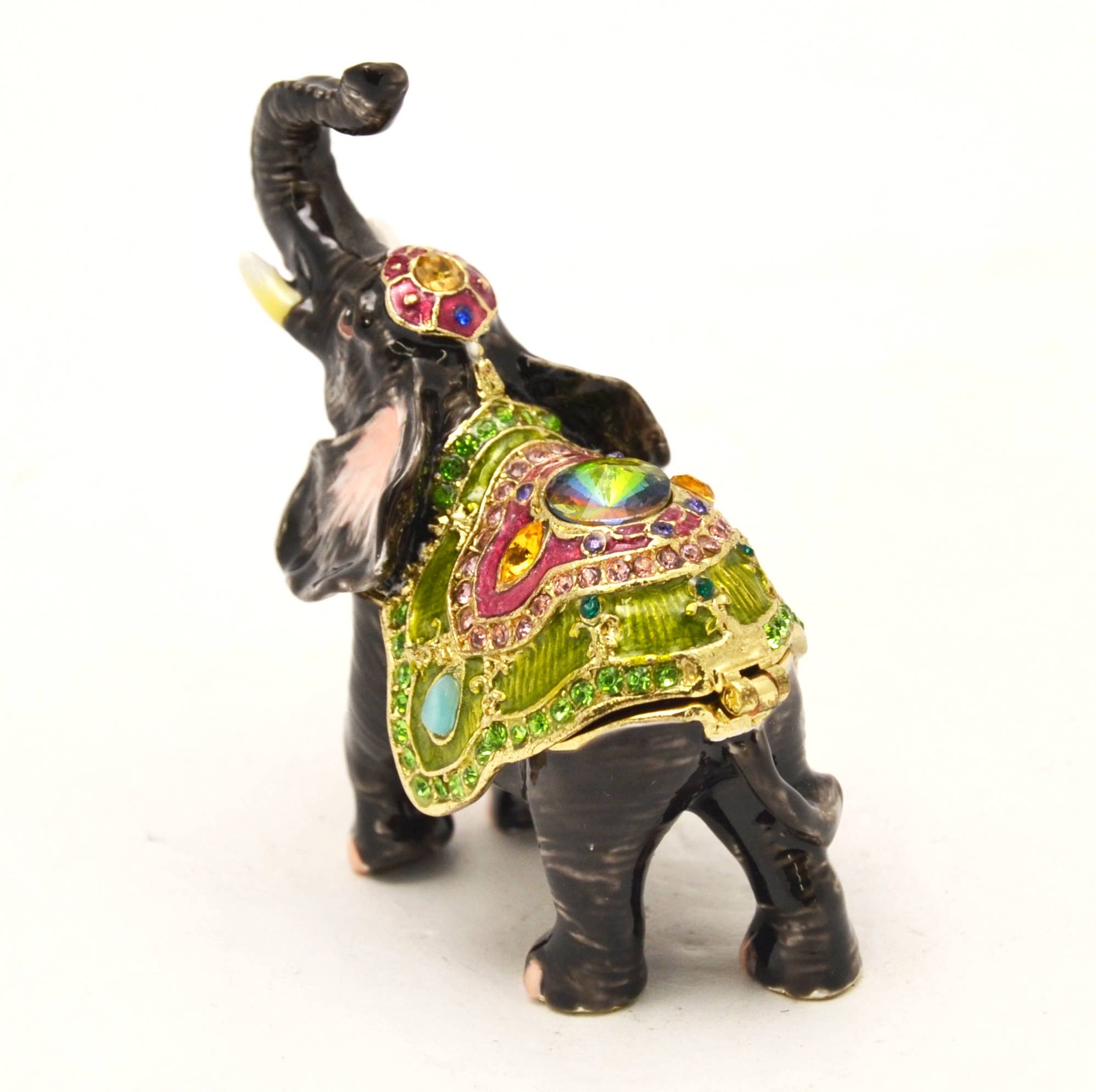 Ciel Collectables - Wholesale Jewelry Box/Organizer - Bejeweled Elephant Trinket Box. Hand Made With Swarovski3