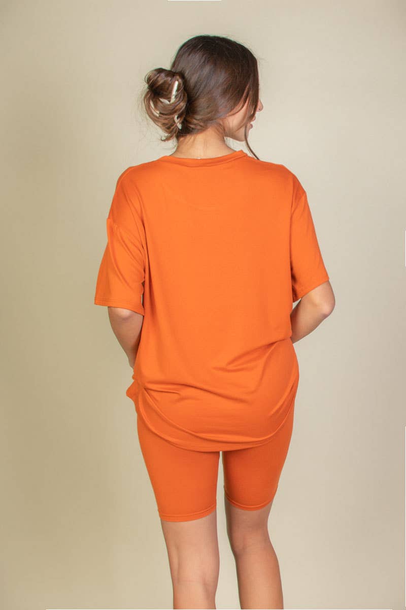 CAPELLA APPAREL - Wholesale Activewear Set - Women's - Loose Fit Top & Bike Shorts Set18