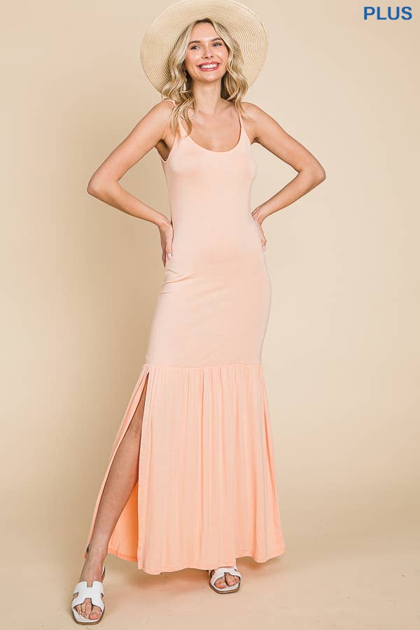 Culture Code - Wholesale Dress - Women's - CAD1036X - CAMI MAXI DRESS OPEN SLIT5