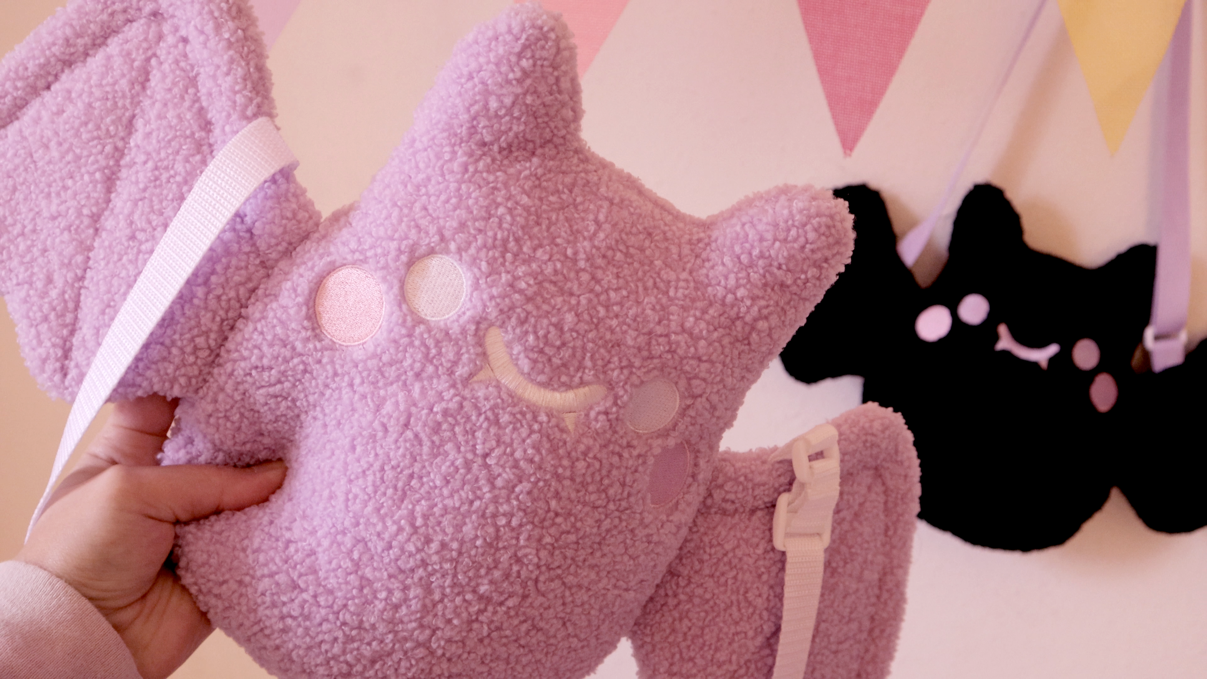 Ugly Plants - Wholesale Crossbody Bag - Women's - Bat Plush Purse2