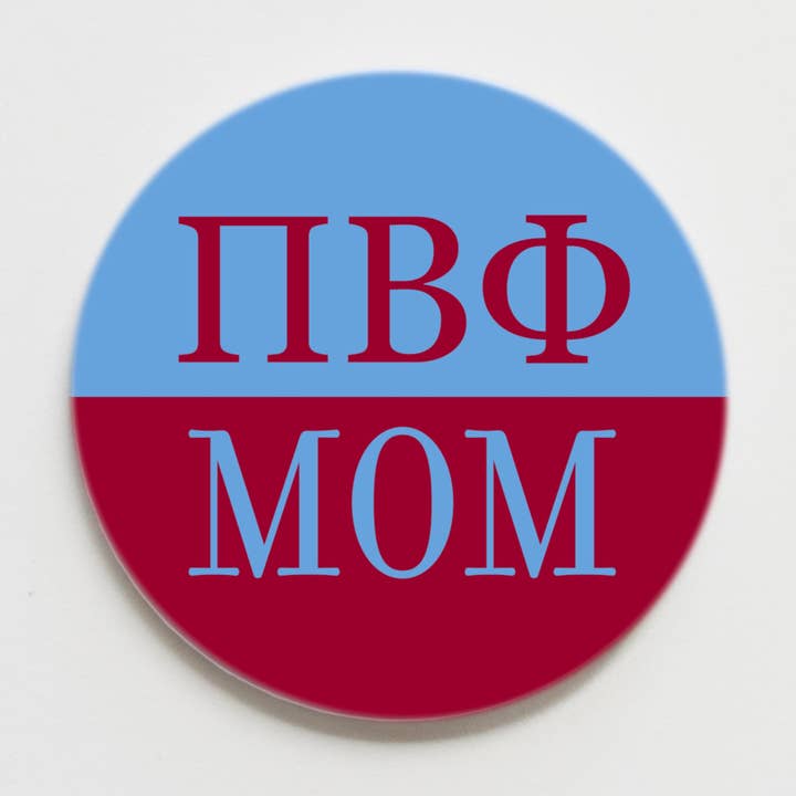Bouton Pi Beta Phi Parent - 2,25 pouces pour la vente par Good Vibez Collegiate