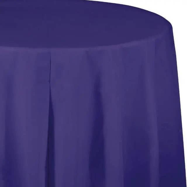 Purple Octy Round Table Cover 82" for wholesale by Party Expo, LLC
