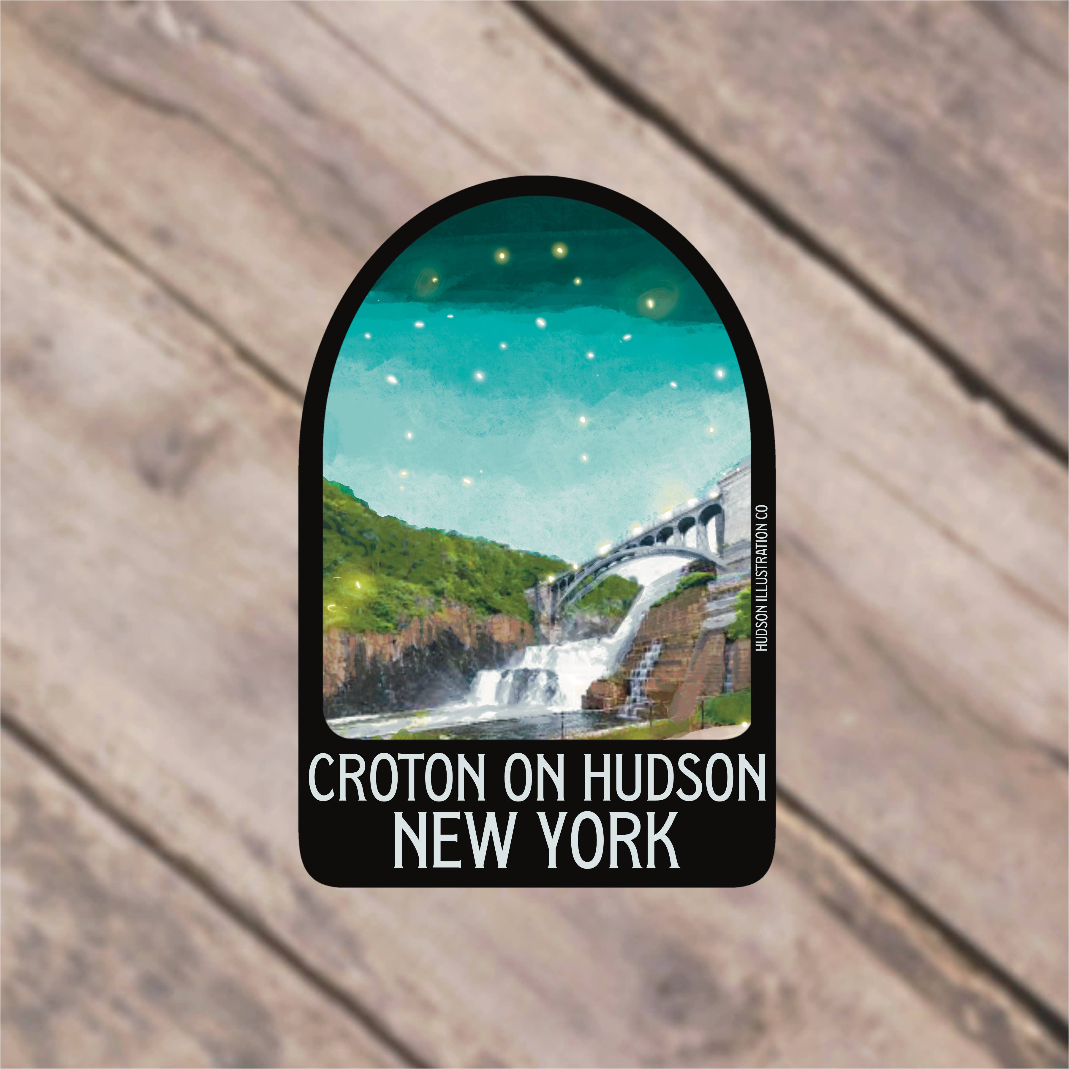 About Town Co - Wholesale Sticker - Croton On Hudson New York Sticker/Magnet/Print/Postcard