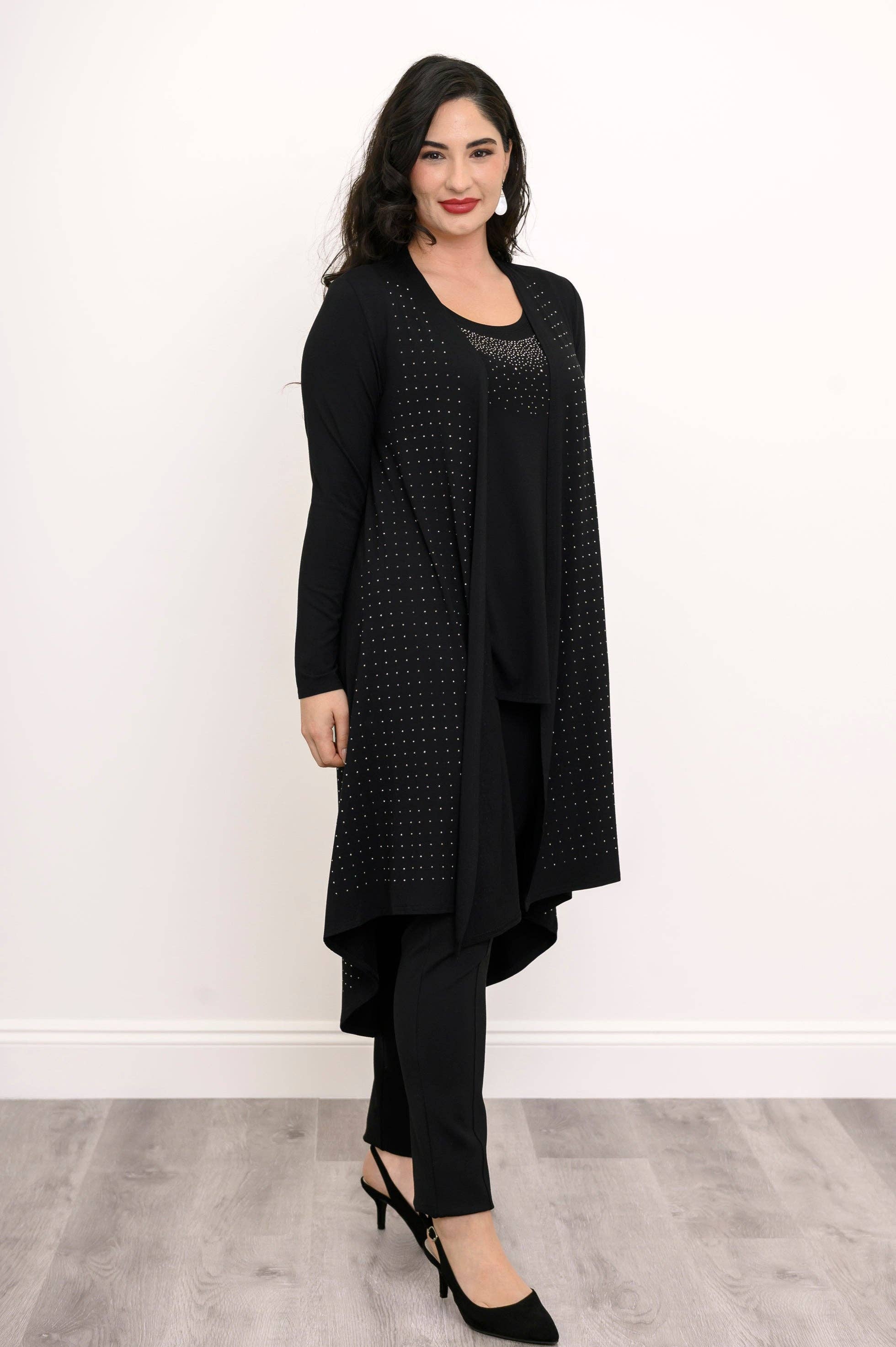 Blue Sky Clothing Co LLC – wholesale Jacka - Dam – Priscilla Jacka, Svart Diamant, Bambu1