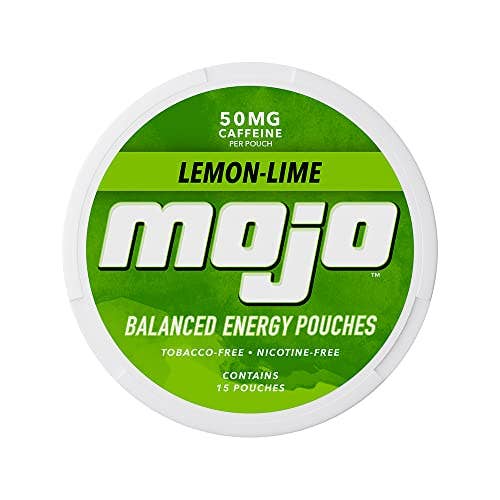 Shop The King - Wholesale Sports/Energy Drink - Mojoâ„¢ Balanced Energy Pouches | Healthier Energy Drink Alternative | Zero Sugar & Calorie-Free with Ginseng, Yerba Mate, B-Vitamins, and Amino Acids | 15 Pouches Per Can | 5 Cans of Lemon Lime