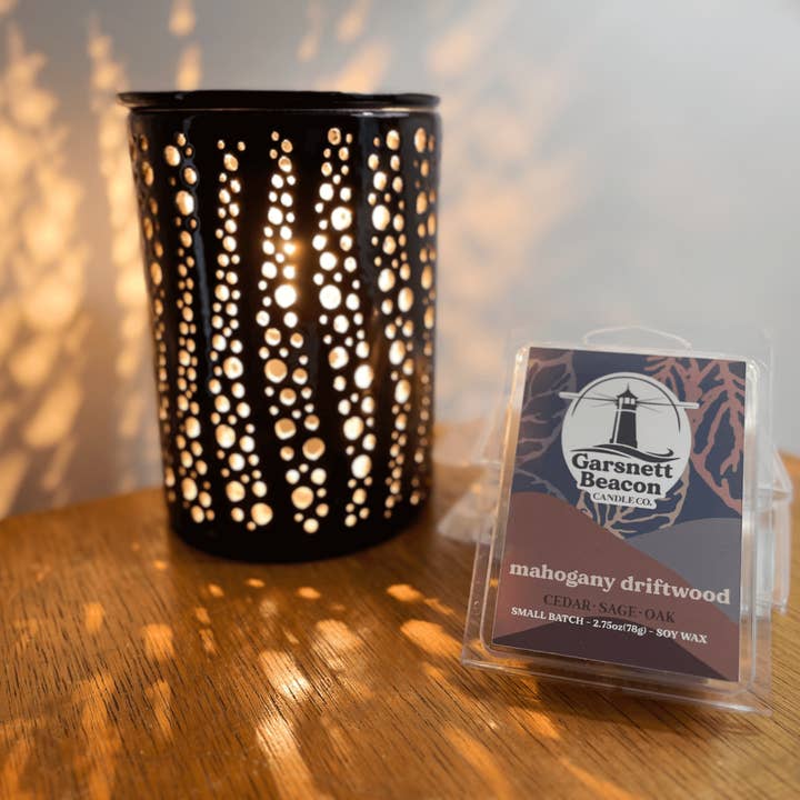Garsnett Beacon Candle Co. - Wholesale Wax Melt - Mahogany Driftwood Wax Melts - Cedar, Sage, Oak Scent
