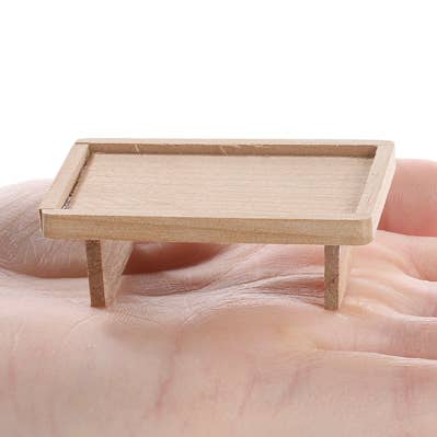 Dollhouse Miniature Wood Bed Serving Tray - Select Finish for wholesale by Factory Direct Craft