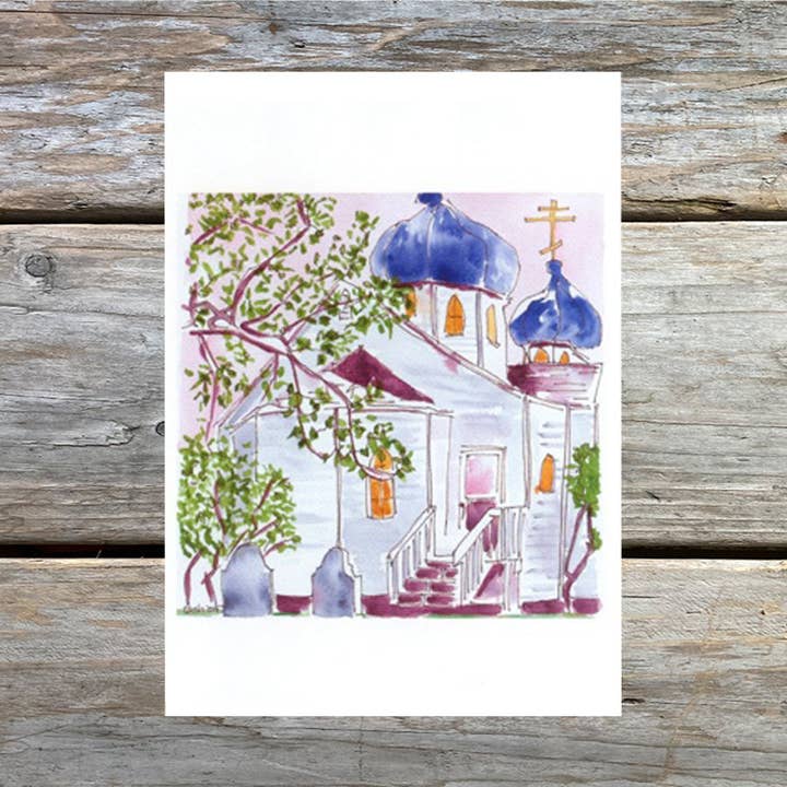 Natasha Zahn Studio - Wholesale Everyday Greeting Card - Evening Vespers 5 x 7 Art Card