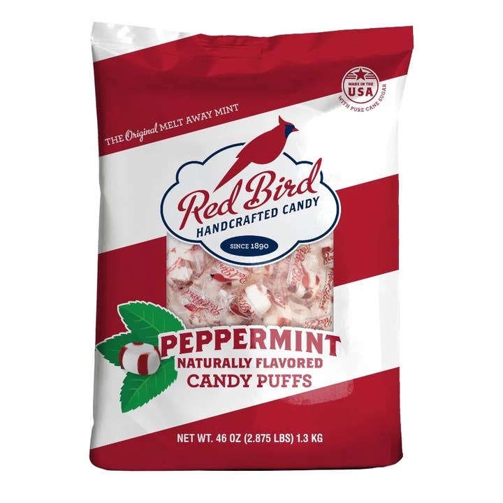 I Got Your Candy – Großhandel Minzbonbons – Red Bird Weicher Pfefferminzbeutel, verpackt, 46 Unzen — 240 ct