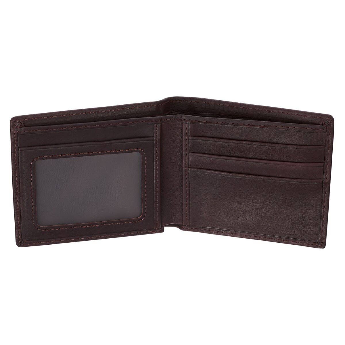 Christian Art Gifts - Wholesale Wallet - Men's - Wallet Leather Brown Trust in the Lord Prov. 3:52