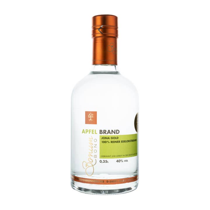 Märkische Spezialitätenbrennerei – Großhandel Brandy/Cognac – Apfelbrand Jona Gold 350 ML 40%-Vol. Obstbrand