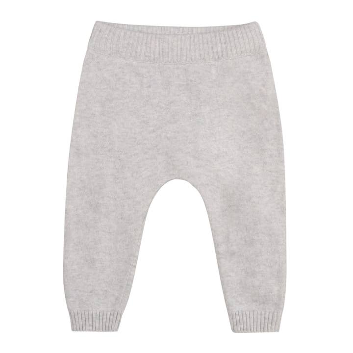 Pearl Grey Heather Hot Air Balloon Baby Knit Pullover & Pants Set (Organic) for wholesale on Faire3
