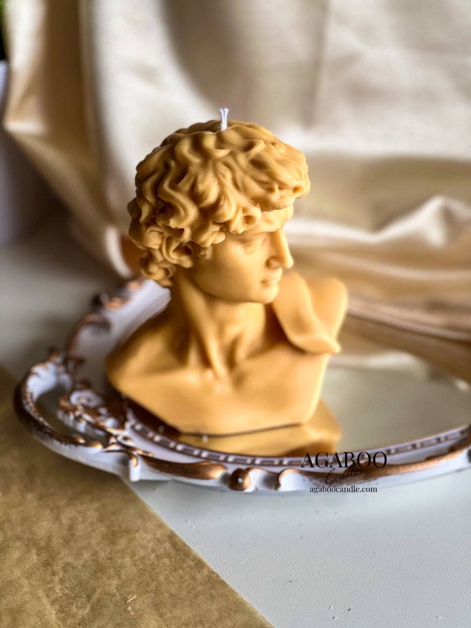 Agaboo Candle - Wholesale Novelty Candle - David Head Candle 5.5x5in - Sculptural6