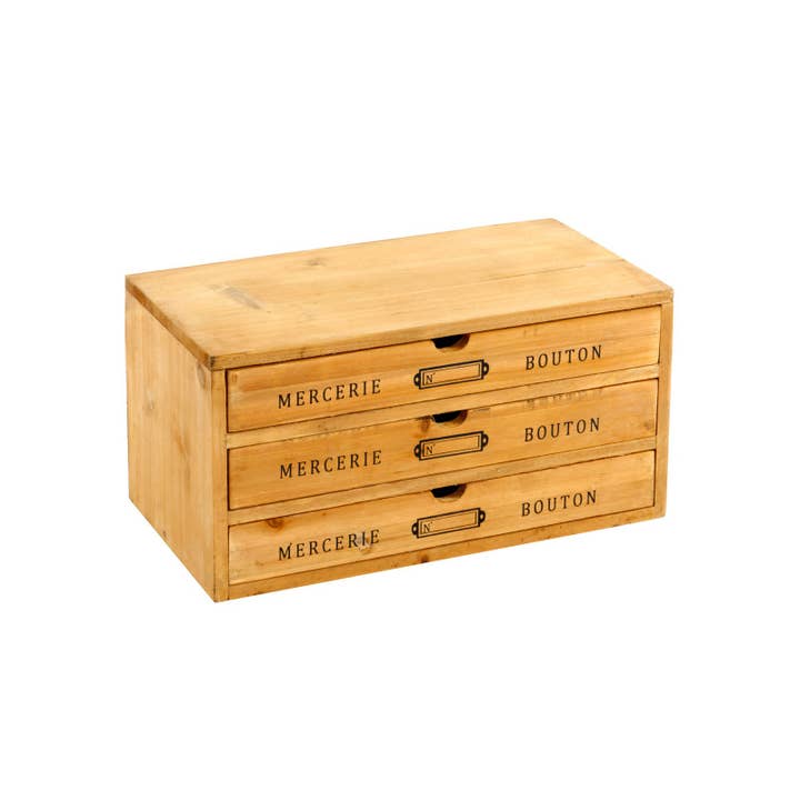 Geko Products – wholesale Lådorganiserare – Tre Lådor Shabby Chic Förvaring Organizer