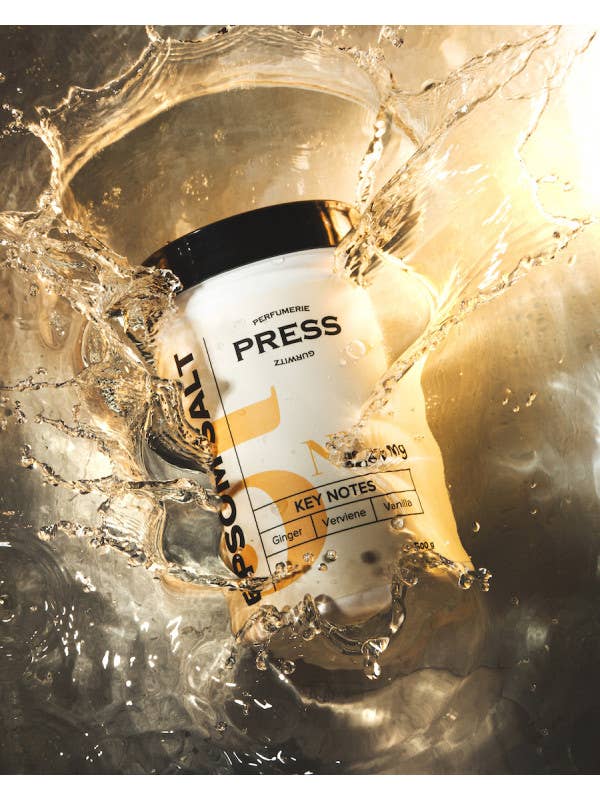 Bittersalz № 5 Ingwer, Vanille, Verviene für den Großhandel von Press Gurwitz Perfumerie