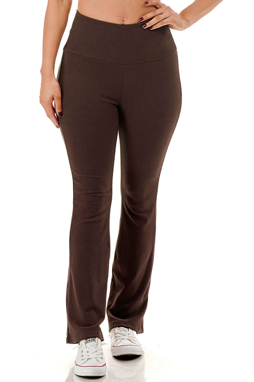 Color 5 – Leggings de desporto/casuais - Mulher por atacado – Calça legging de inverno de cintura alta com forro de lã pesada e perna larga.1