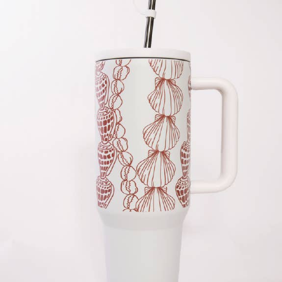 Shelly | 40 oz Vacuum Insulated Tumbler with Handle for wholesale by Adventure Hawaii