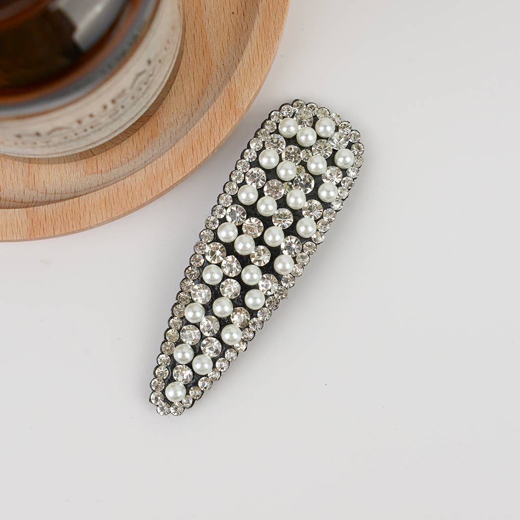 TheDivaSoap - Wholesale Haarclip - Dames - Vintage haarclip met parels en strass-steentjes2