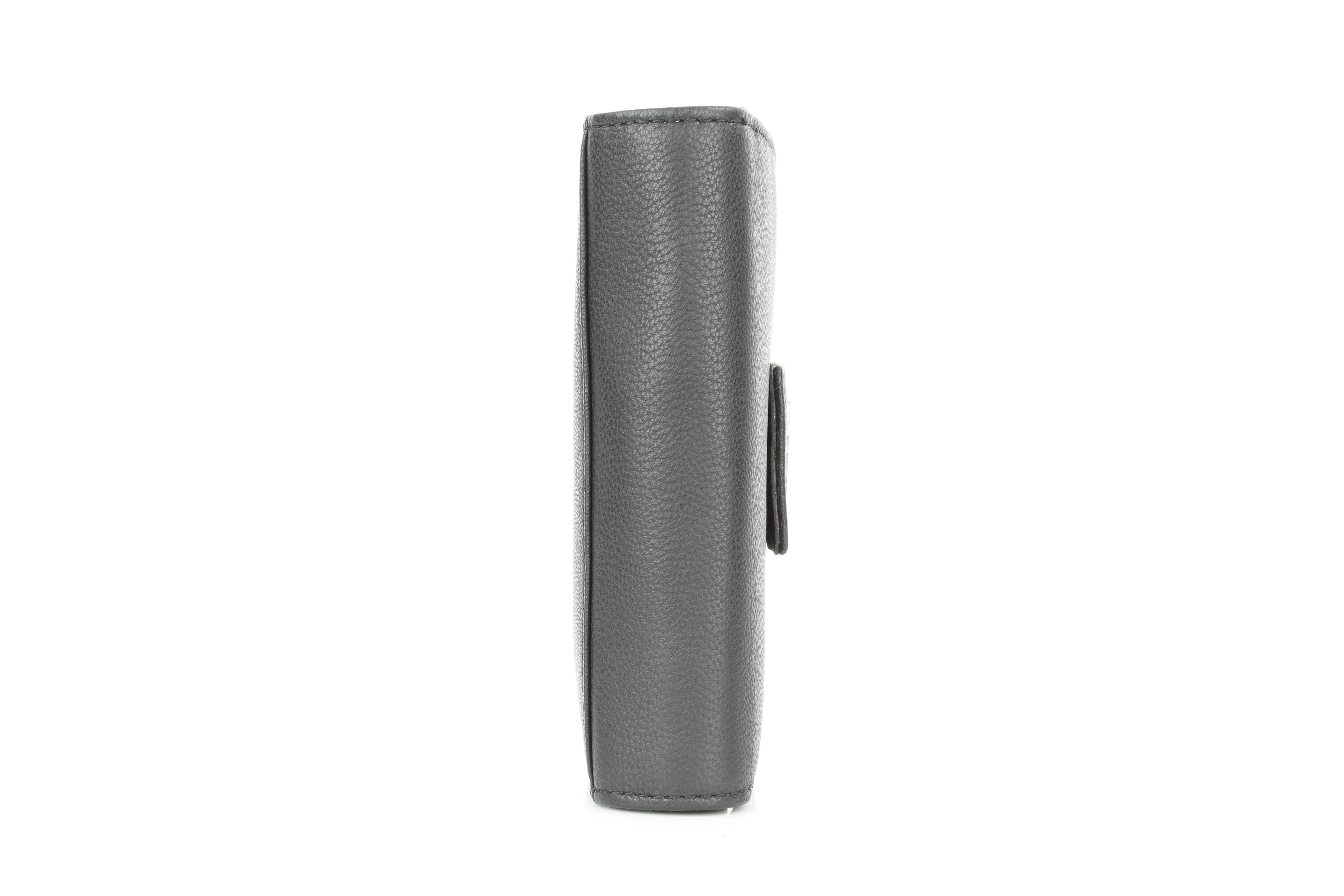 Leather Impressions Inc - Wholesale Wallet - Women's - Snap Leather Clutch Wallet | Zip Pocket RB LW 21 100133