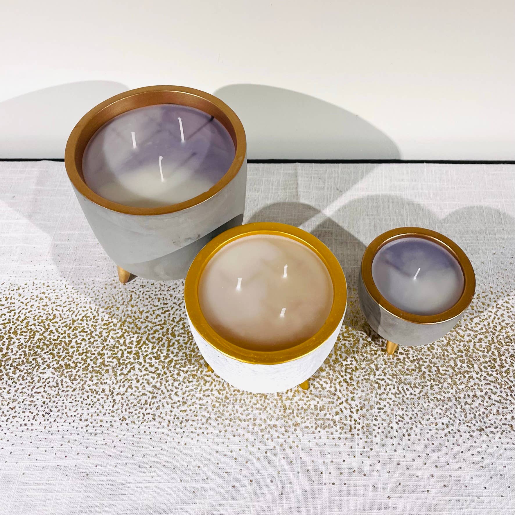 .AVPV. Studio - Wholesale Jar/Filled Candle - Concrete Copper Candle / Flowerpot3