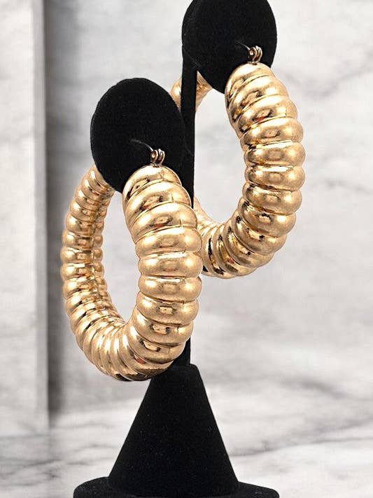CHUNKY HOOP EARRING for wholesale by Andrea Bijoux