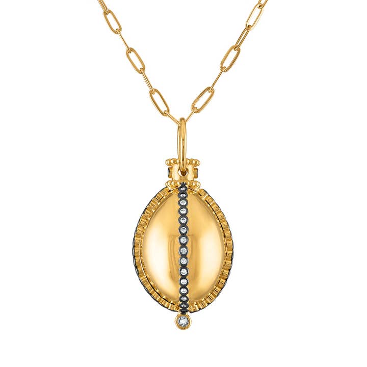 Crown Queen lang halskæde for engroshandel hos Josefina Jewels