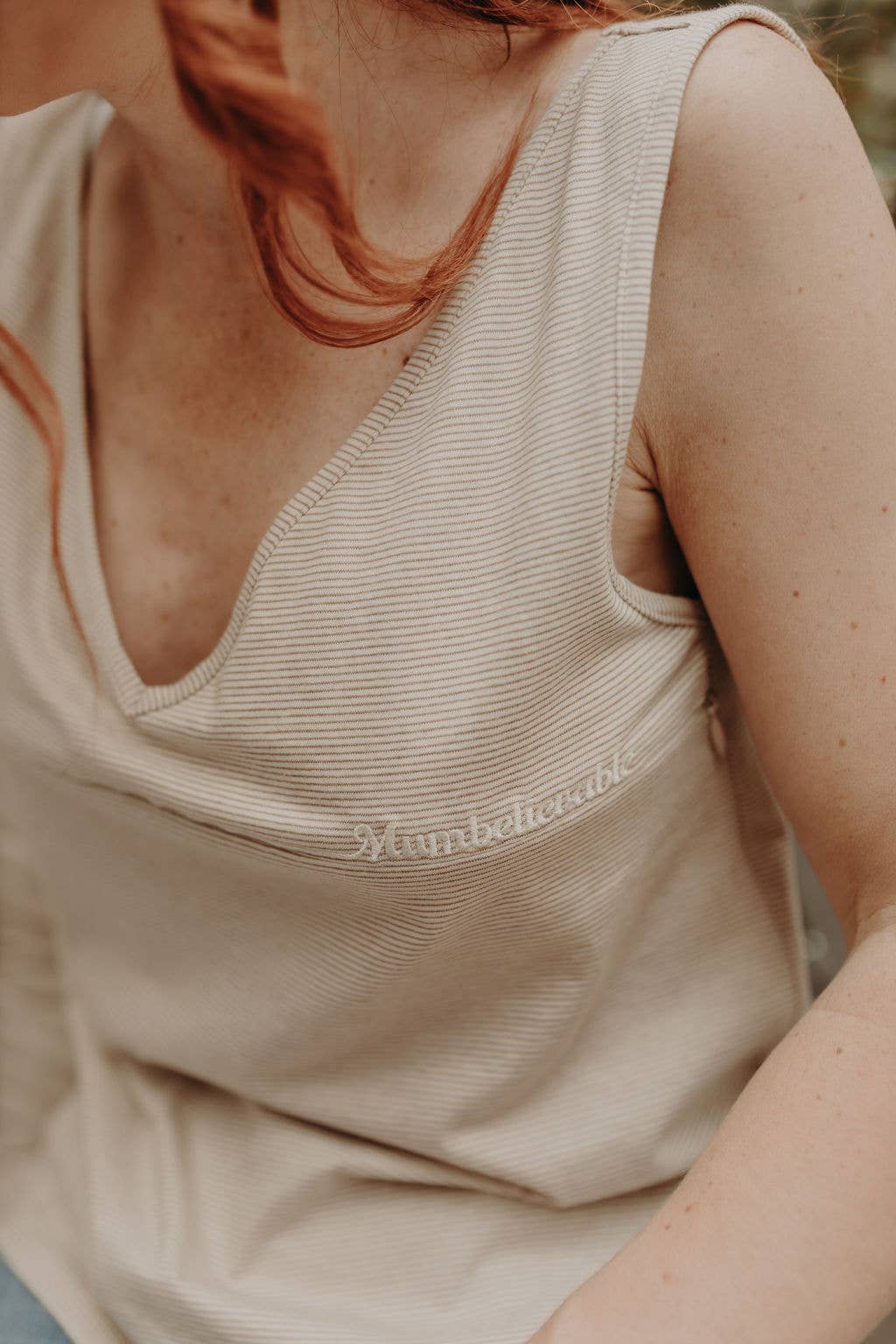 You&Milk - Wholesale Nursing Top - Maternity - White/beige nursing top - Mumbelievable3