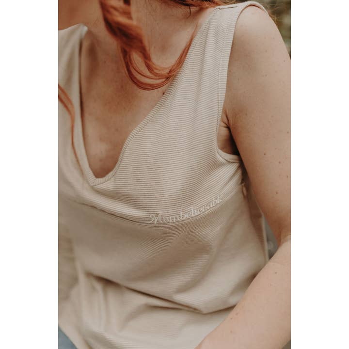 You&Milk - Wholesale Nursing Top - Maternity - White/beige nursing top - Mumbelievable3