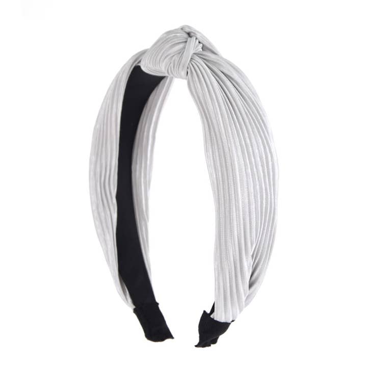 Selini New York - Wholesale Fashion Headband - Women's - Pleated Solid "C" Shaped Head Band6