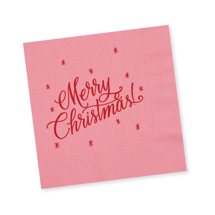 Natalie Chang - Wholesale Disposable Tableware Pack - Merry Christmas (calligraphy) Christmas Cups & Napkins (ALL)20