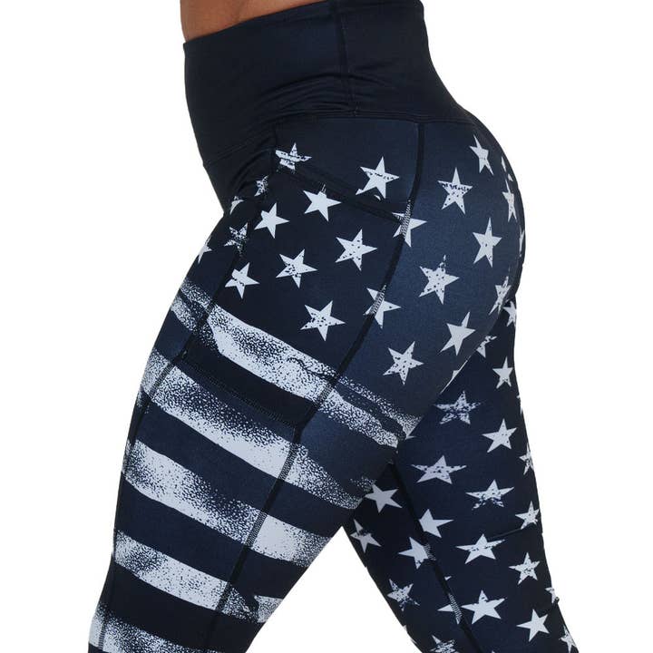 Stars & Stripes Leggings for wholesale by Constantly Varied Gear