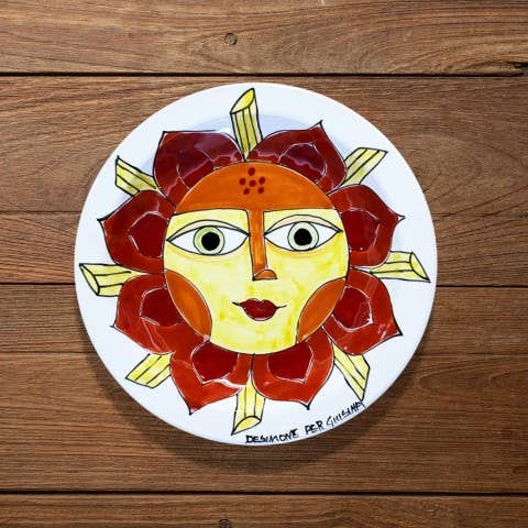 Ceramiche De Simone - Wholesale Dinner Plate - De Simone Plate for Giusina "A Sun of Pasta"5
