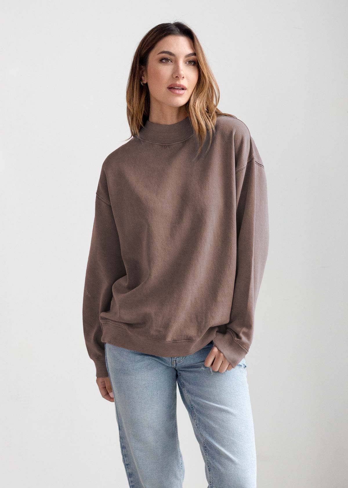 chicka-d - Wholesale Sweatshirt - Women's - Nantucket Mock-Neck, All Colors25