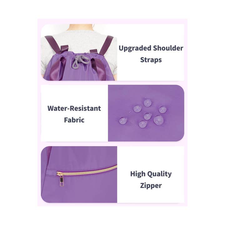 wandf - Wholesale Drawstring Bag - Unisex - Ceneda Drawstring Backpack Water Resistant Sports Gym Sack4