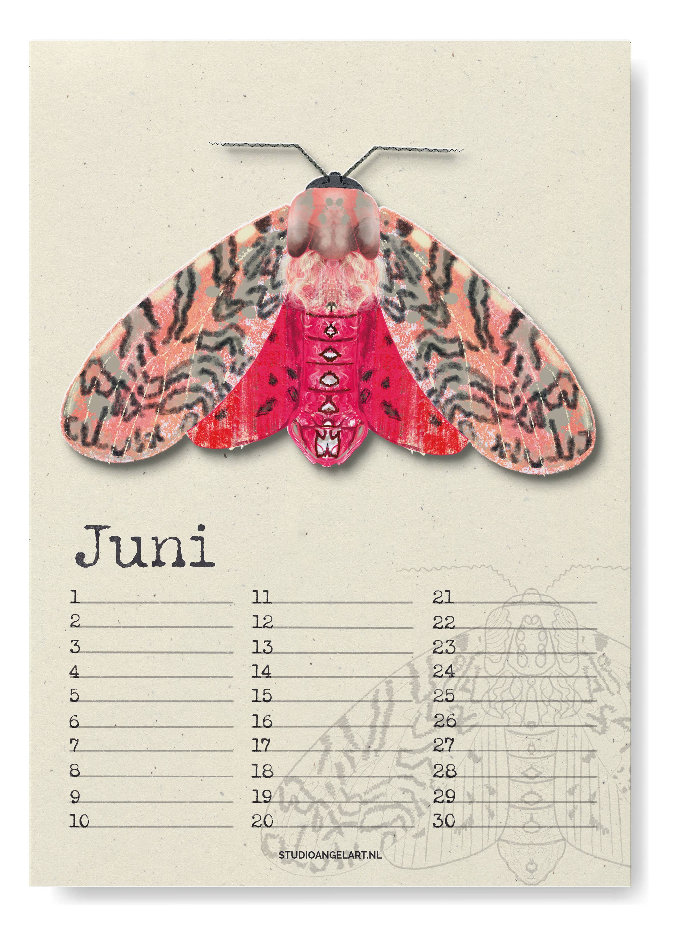 Studio Angelart - Wholesale Calendar - Birthday Calendar Night Butterflies7