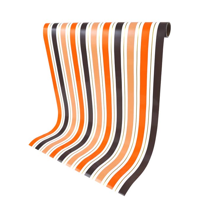 Halloween Stripe Paper Table Runner for wholesale by Gatherings by Curated Paperie